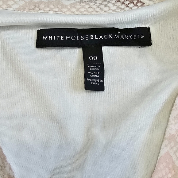 White House Black Market Snake Soft Blouson Dress - Picture 8 of 11